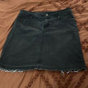 Black Denim Jean Skirt